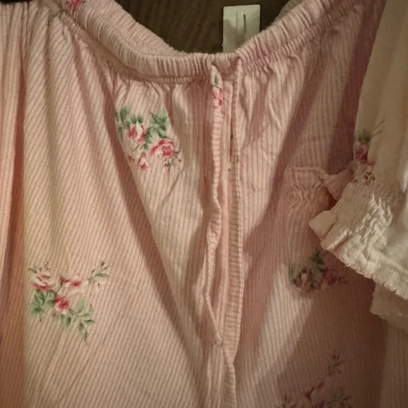 Midnight by Carole Hochman Pink Floral Pajama Set - Picture 3 of 3